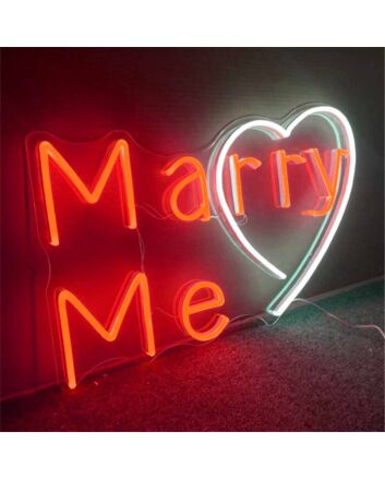 Marry Me Wedding Neon Sign