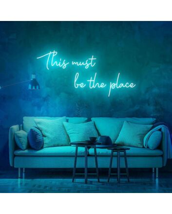 Retro This Must Be The Place Neon Sign for Modern Living Rooms and Offices