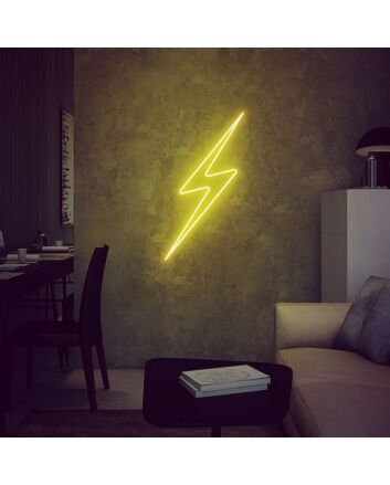 Thunderbolt Lightning Bolt Lightning Strike Neon Sign for Dynamic Ambiances