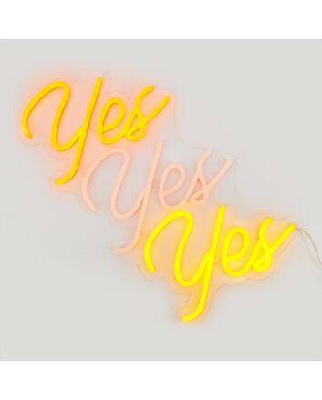 Yes Yes Yes Neon Sign for Positive and Affirmative Spaces