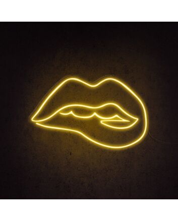 Irresistible Lips Neon Sign for Bold and Playful Spaces