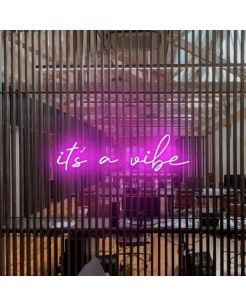 Its A Vibe Neon Sign for Cool and Relaxing Spaces