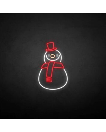 &#39;Snowman&#39; neon sign