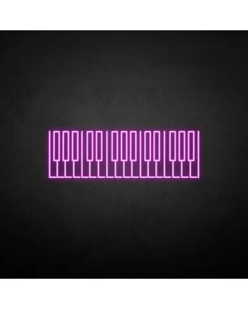 &#39;Piano Key&#39; neon sign