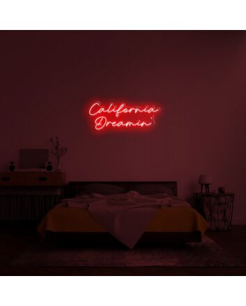 California Dreamin Neon Sign for Relaxing and Beach-Themed Decor