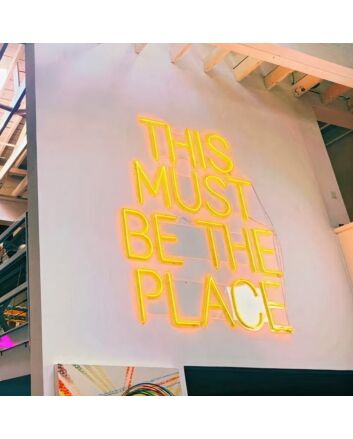 This Must Be The Place Neon Quotes Neon Sign for Modern Living Rooms