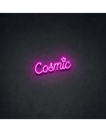 Cosmic Neon Sign for Space and Astronomy Lovers