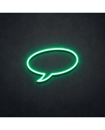Comic Speech Bubble Neon Sign for Fun and Creative Decor