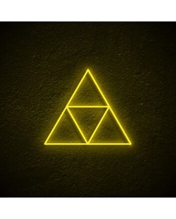 Triforce Neon Sign for Gamers and Zelda Fans