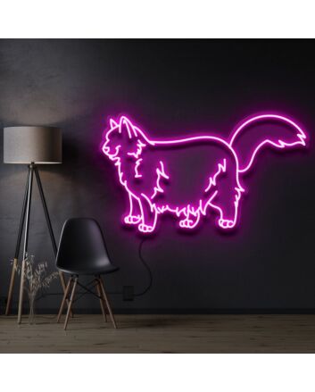 Ragdoll Cat Neon Sign for Cat Lovers and Pet Spaces