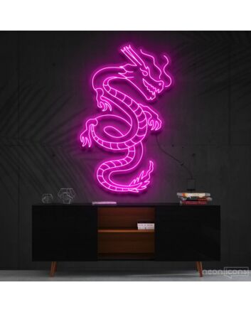 Blood Of The Dragons Neon Sign for Fantasy and Mythology Enthusiasts