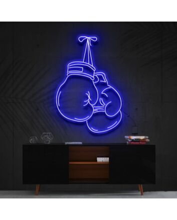 Boxing Gloves Neon Sign for Sports Enthusiasts