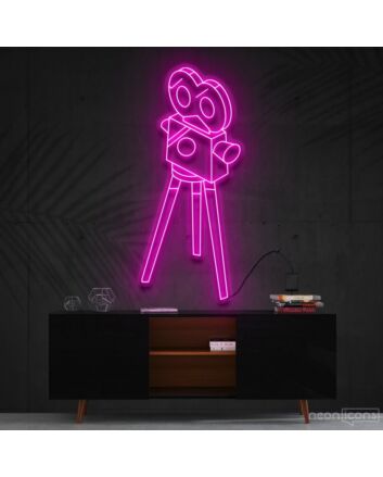 Camera Roll Neon Sign for Photography Enthusiasts