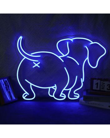 Dachshund Butt Neon Sign for Dog Lovers and Pet Spaces