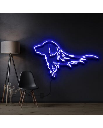 Golden Retriever Neon Sign for Dog Lovers and Pet Spaces