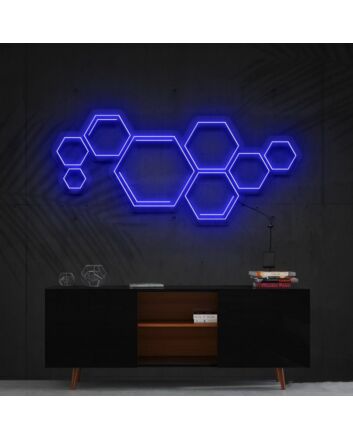 Honeycomb Neon Sign for Modern and Stylish Decor