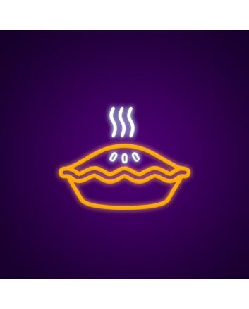Pie Neon Sign for Bakeries and Dining Areas