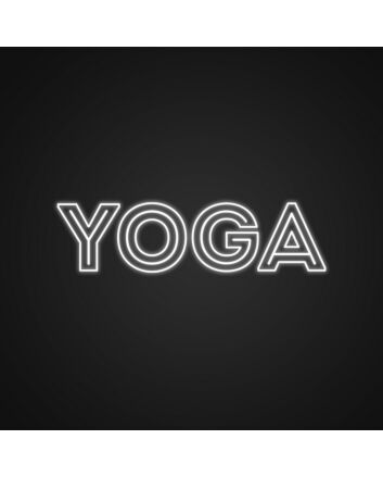 Retro Yoga Sign Neon Sign for Yoga Studios and Relaxing Spaces