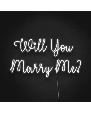 Will You Marry Me Neon Sign for Romantic and Special Proposals