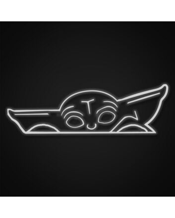 Mandalorian Baby Yoda Neon Sign for Star Wars Fans