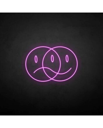 Double face&#39; neon sign