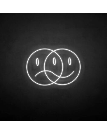 Double face&#39; neon sign