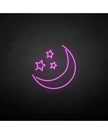 &#39;Moon Star &#39; neon sign