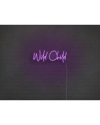Wild Child Neon Sign for Playful and Fun Spaces