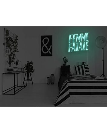 Femme Fatale Neon Sign for Bold and Empowering Spaces
