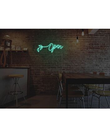 Flower Open Neon Sign for Florists and Bright Decor