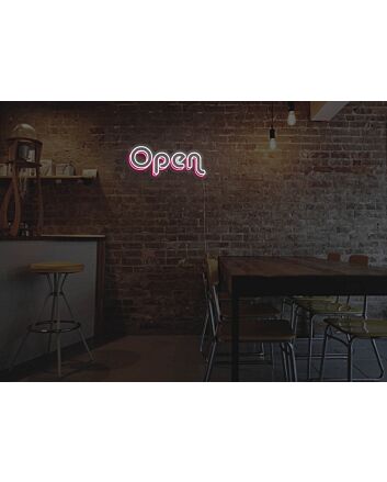 Retro Version 2 Open Neon Sign for Businesses and Shops