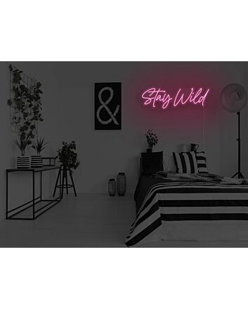 Stay Wild Version 2 Neon Sign for Fun and Playful Spaces