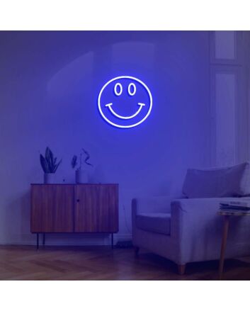 Smile Face Neon Sign for Happy and Positive Spaces