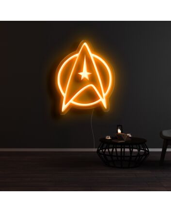 Star Trek Clip Art Starfleet Neon Sign for Sci-Fi Fans