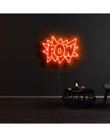 POW Neon Sign for Comic Book Fans