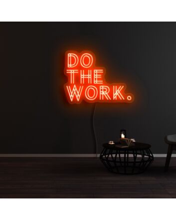 Do The Work Neon Sign for Motivational and Productive Spaces