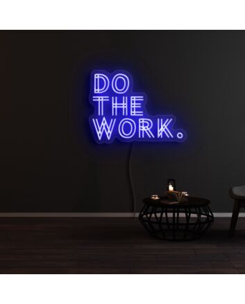 Do The Work Neon Sign for Motivational and Productive Spaces