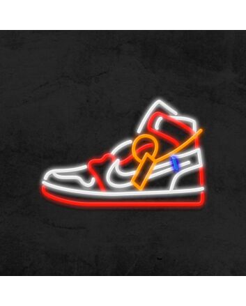 Aj1 The Ten Neon Sign for Sneaker Enthusiasts
