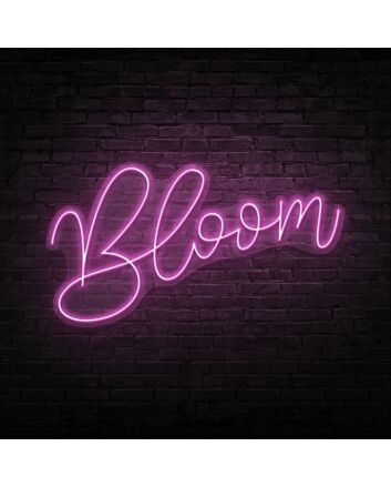 Bloom Neon Sign for Positive and Growth Spaces