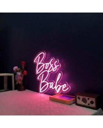 Boss Babe Neon Sign for Empowering and Inspirational Spaces