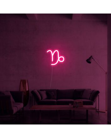 Capricorn Zodiac Neon Sign for Astrology Lovers