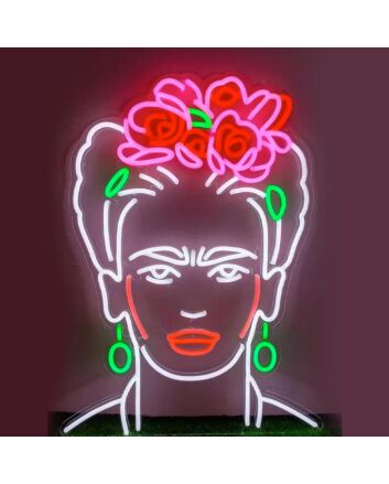 Frida Kahlo Neon Sign for Art Lovers and Bold Spaces
