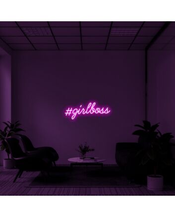 Girlboss Neon Sign for Empowering and Inspirational Spaces