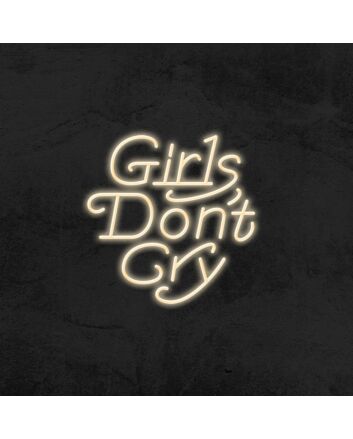 Girls Don&#039;t Cry Neon Sign for Positive and Empowering Spaces