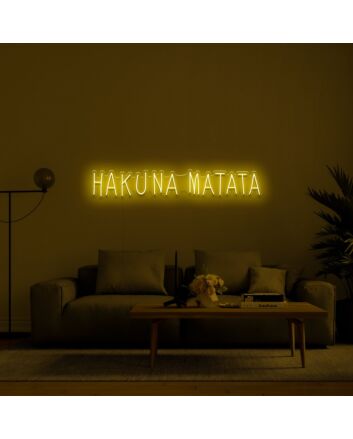 Hakuna Matata V1 Neon Sign for Relaxing and Positive Spaces