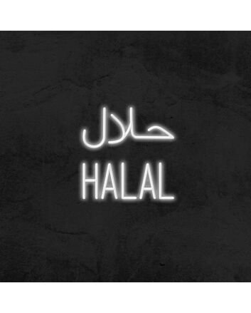 Halal Neon Sign for Cultural and Religious Spaces