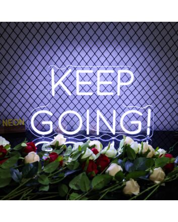 Keep Going Neon Sign for Motivational and Inspirational Spaces