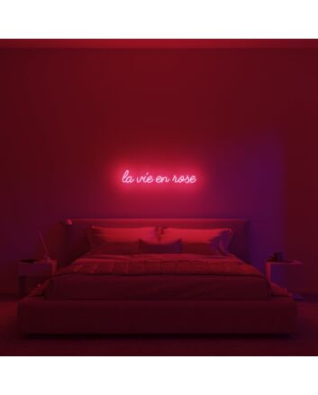 La Vie En Rose V1 Neon Sign for Romantic and Stylish Spaces