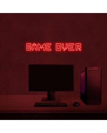 Game Over V1 Neon Sign for Game Lovers and Fun Spaces