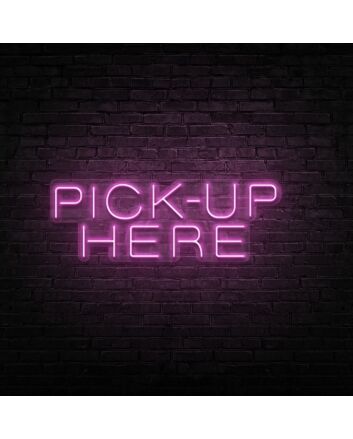 Pick up Here Neon Sign for Cafes and Restaurants